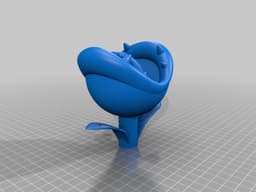 Piranha Plant Toilet Brush 3d model