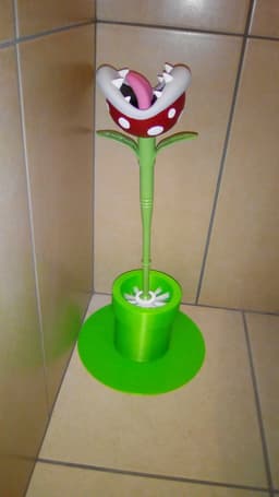Piranha Plant Toilet Brush 3d model