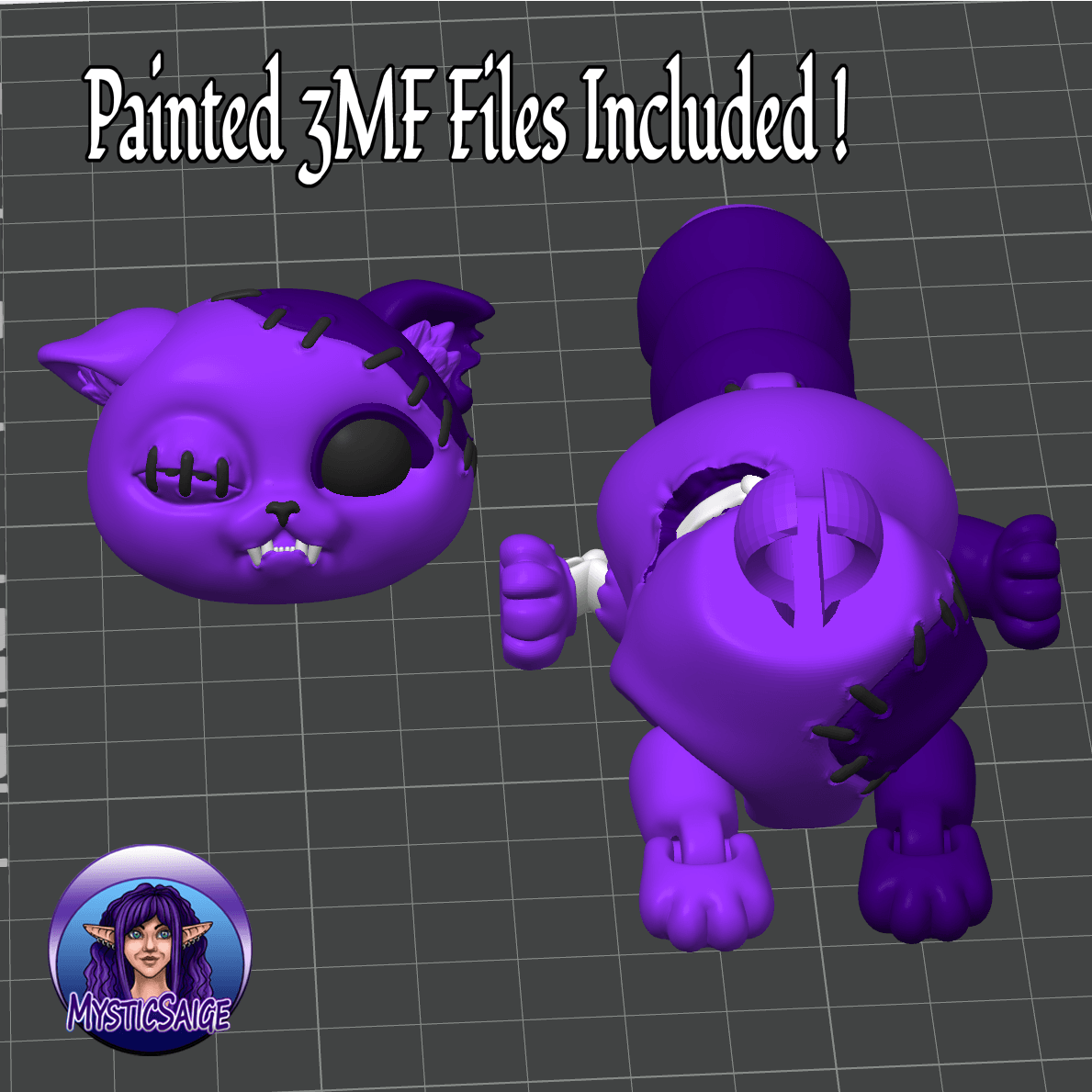 Zombie Cat 3d model