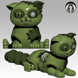 Zombie Cat 3d model
