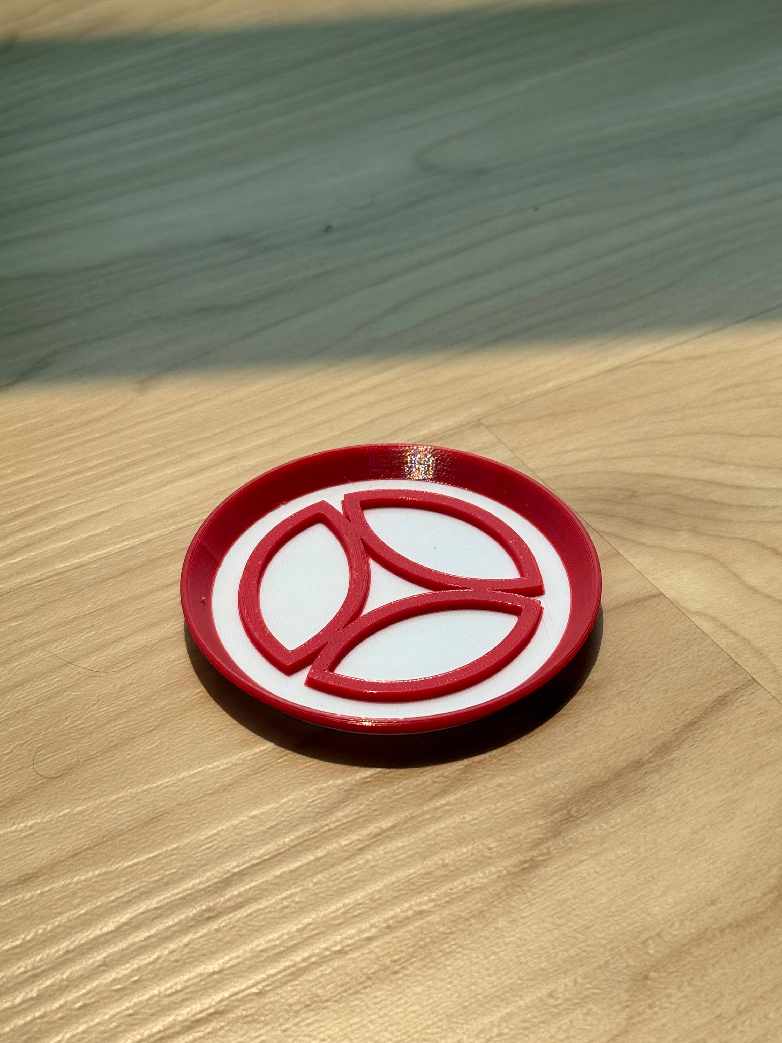 Triquetra Petal Coaster – Sacred Geometry Inspired 3d model