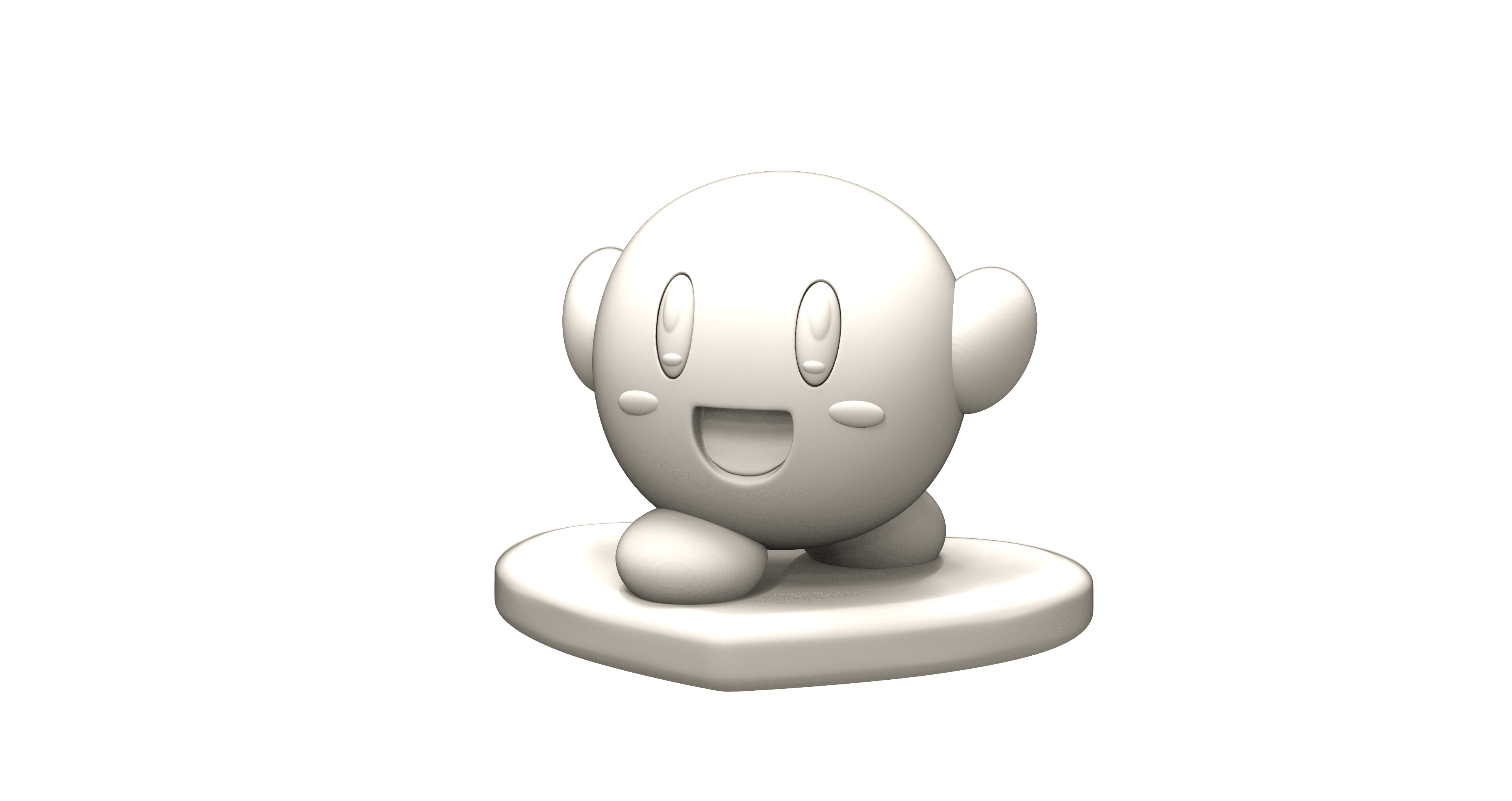Kirby - Surfing into your heart! 3d model