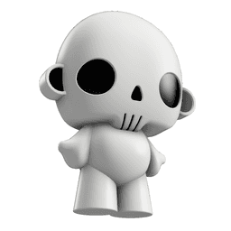 Customizable 'Death Hug' 3D Printable Art Toy: Royalty-Free Figure for Personal & Commercial Use 3d model