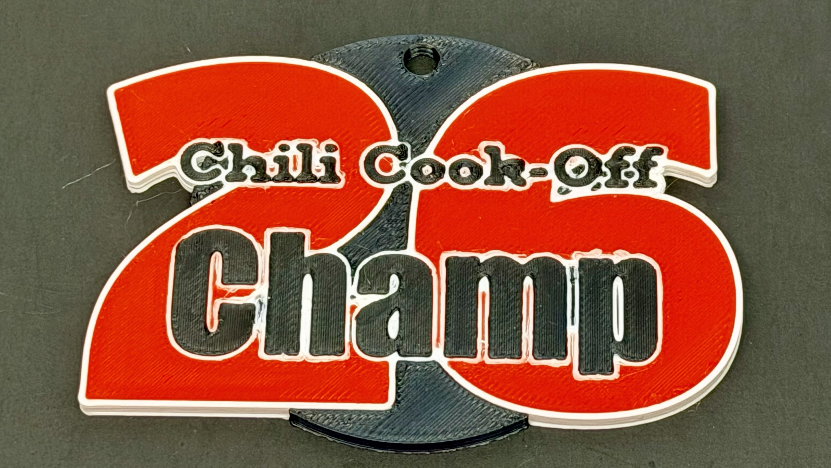 2026 Chili Cook-Off Medals | 5-Pack Medal Set | R7Makers 3d model