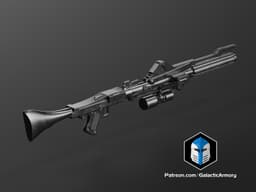 DC-15A Blaster Rifle - 3D Print Files 3d model