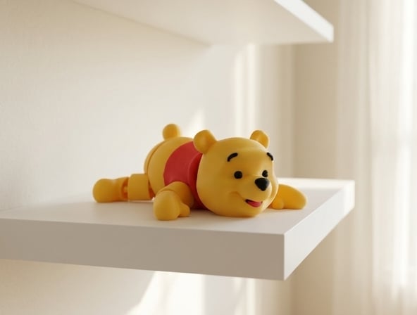 Articulated Winnie the Pooh Flexi Toy 3d model