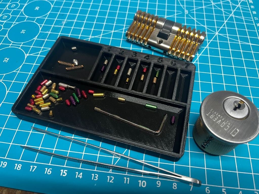 Lock Pin Organizer Assortment Sorter Selector - Practice Lock - Covert Instruments - Multipick 3d model