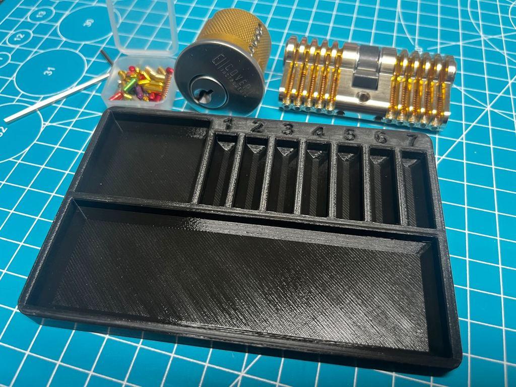 Lock Pin Organizer Assortment Sorter Selector - Practice Lock - Covert Instruments - Multipick 3d model