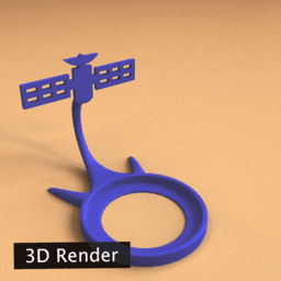 Space Satellite 3d model