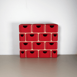 Brick Wall Drawer Desk Tidy 3d model