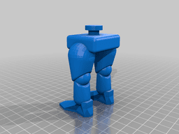 RobotRetro - Configurable and posable robot model. 3d model