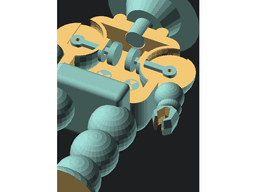 RobotRetro - Configurable and posable robot model. 3d model
