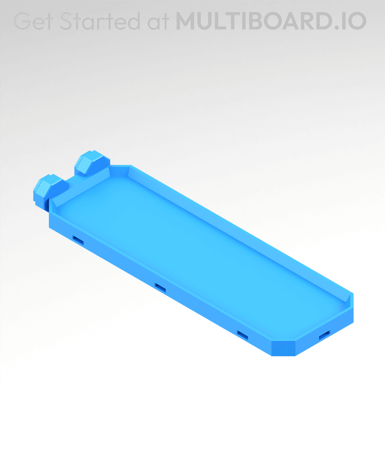 2x6 MU - Simple Bolt-Locked Shelf 3d model