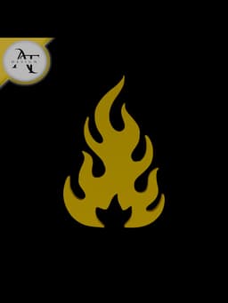 Simple Flame Symbol - 2D Art 3d model