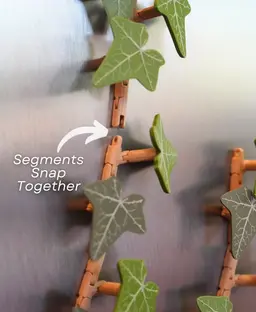 Magnetivy - English Ivy Fridge Magnet with Articulating Stems - Print in Place Hinges 3d model