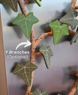Magnetivy - English Ivy Fridge Magnet with Articulating Stems - Print in Place Hinges 3d model