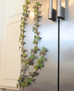 Magnetivy - English Ivy Fridge Magnet with Articulating Stems - Print in Place Hinges 3d model