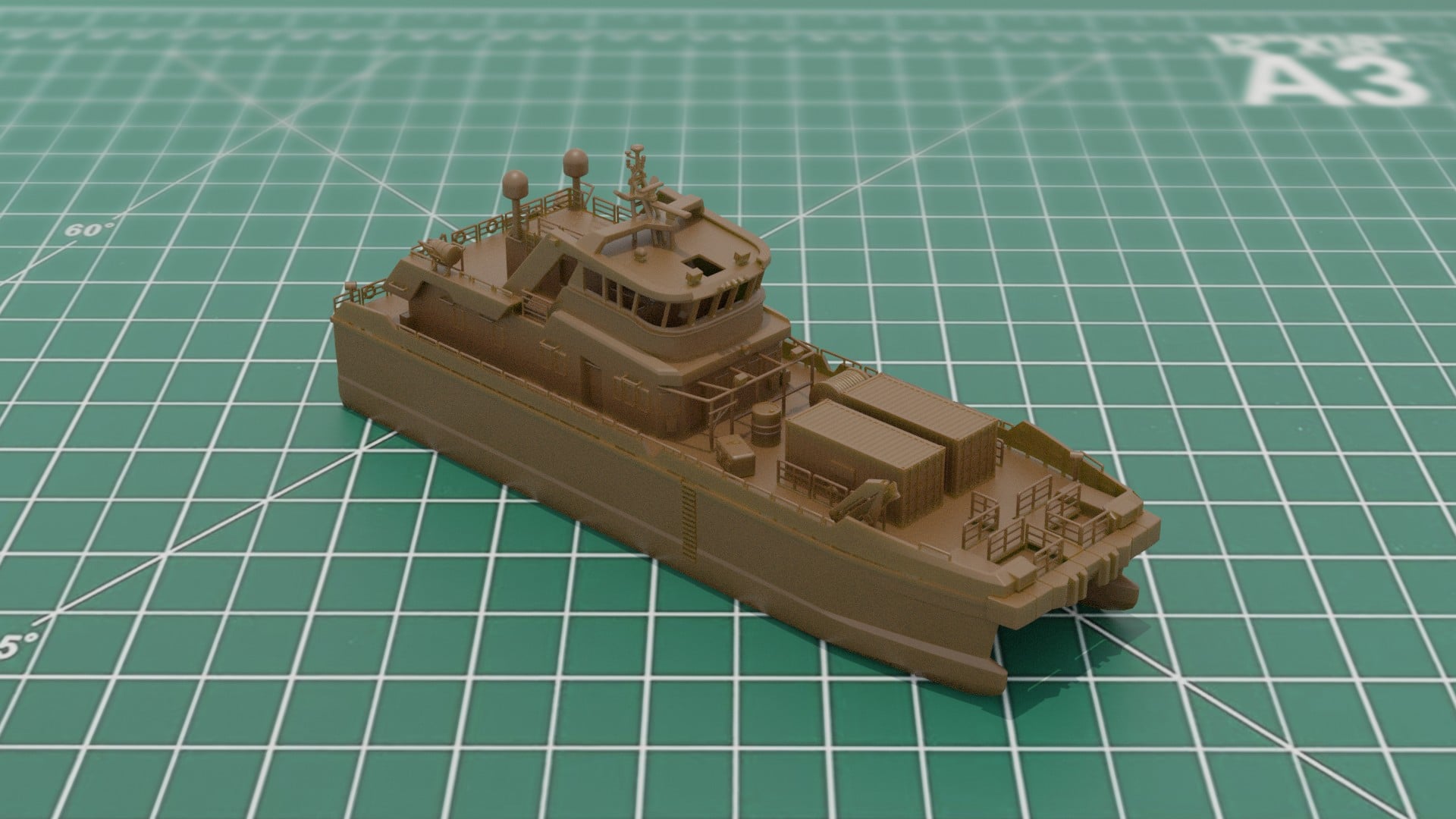 Crew Transfer Catamaran 3D Print STL 3MF Model File 3d model