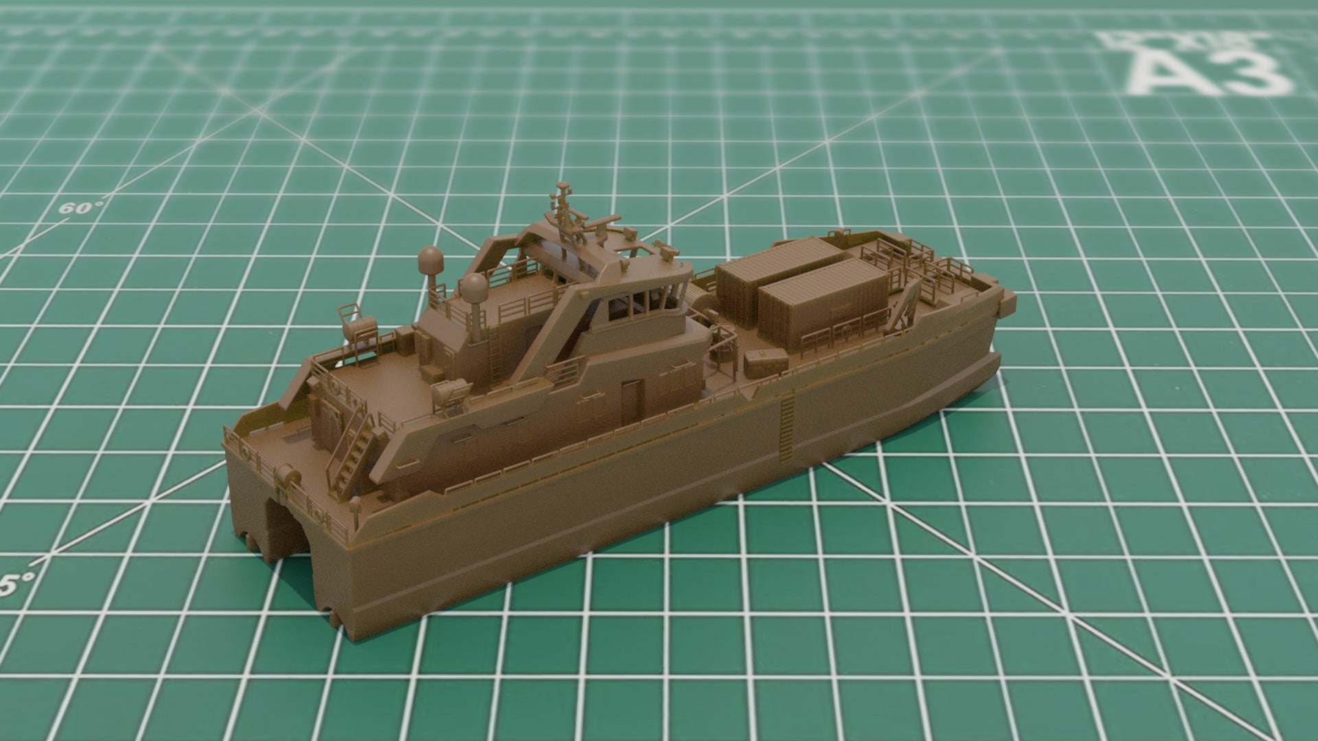 Crew Transfer Catamaran 3D Print STL 3MF Model File 3d model