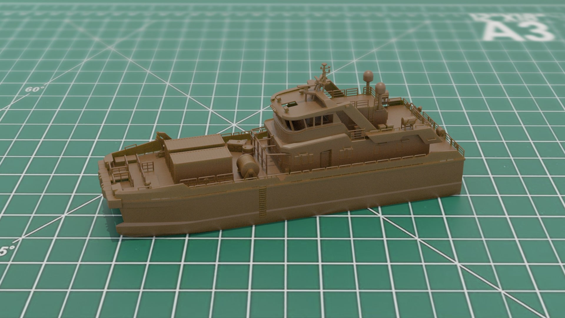 Crew Transfer Catamaran 3D Print STL 3MF Model File 3d model