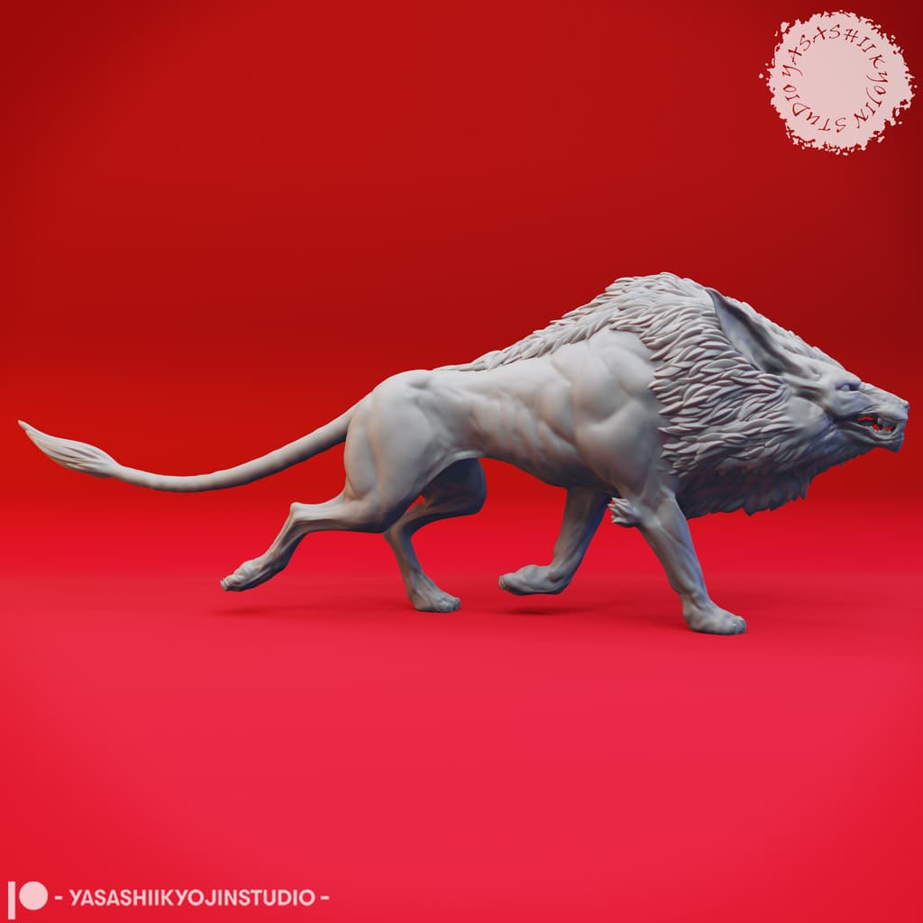 Wandering Worg - Tabletop Miniature 3d model