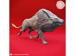 Wandering Worg - Tabletop Miniature 3d model