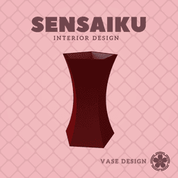 192. Cylinder - V148 - Long Geometric Vase Custom Vase Design - Ikebana Home Decoration 3d model