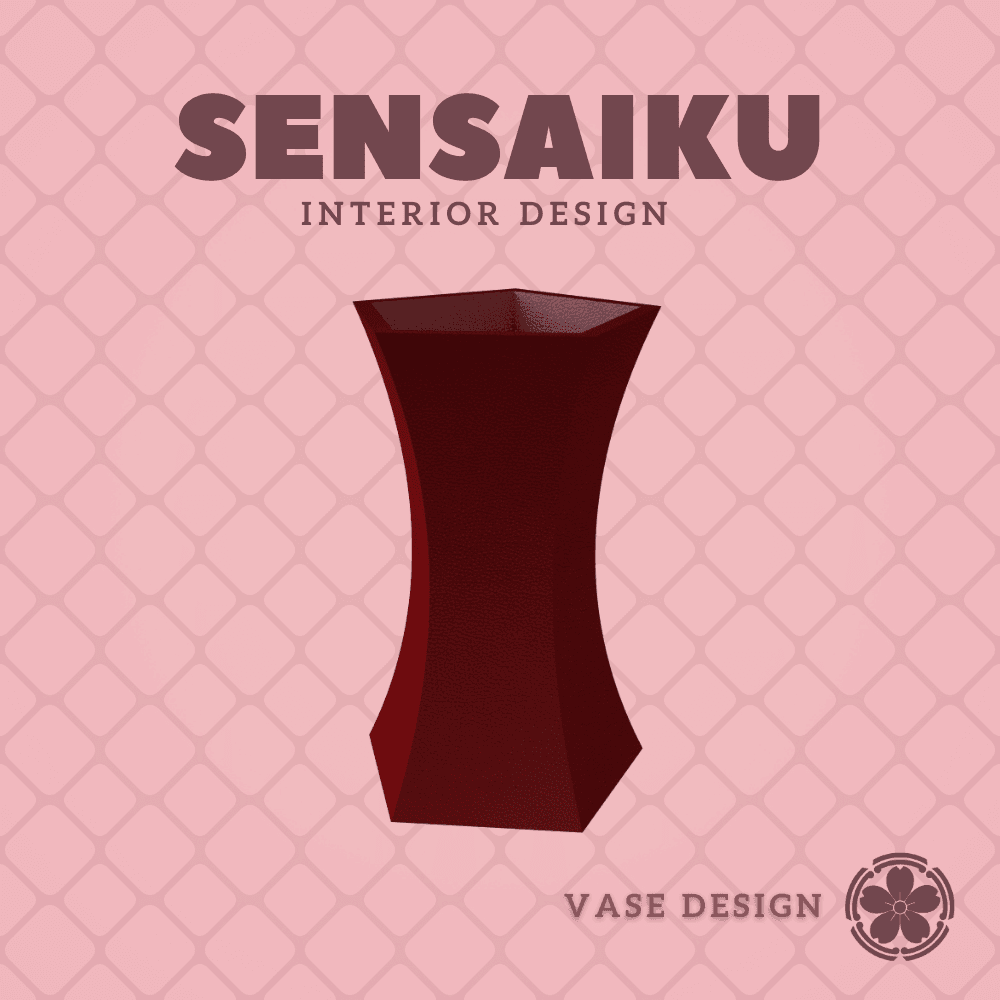 192. Cylinder - V148 - Long Geometric Vase Custom Vase Design - Ikebana Home Decoration 3d model