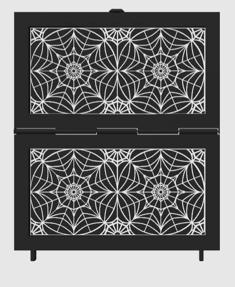 Spiderweb Magnetic Snap clutch 3d model