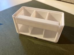 Gridfinity Window Divider with rails - no tape - Assembled - 3d model