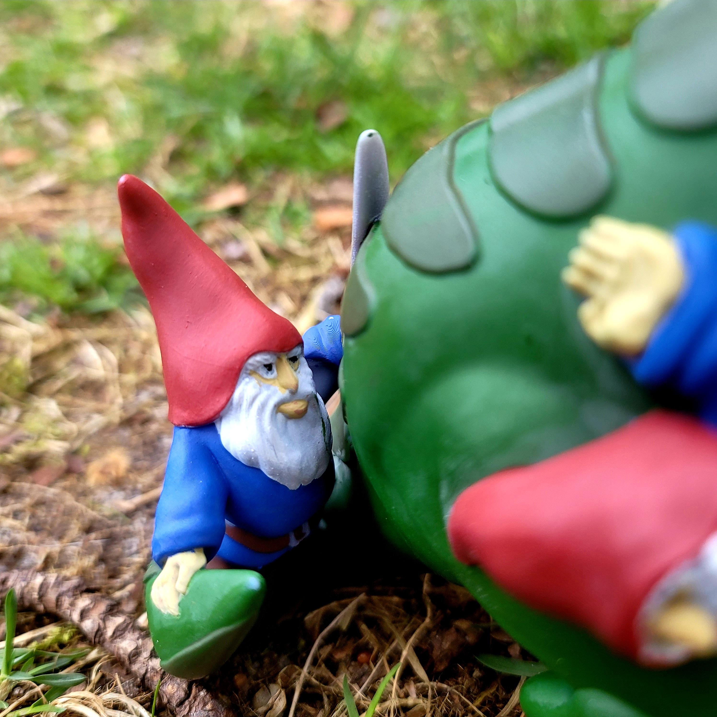 T Rex garden gnome 3d model