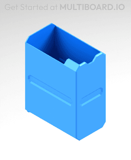 1x2x1.5 LU - MultiBin Simple Drawer 3d model