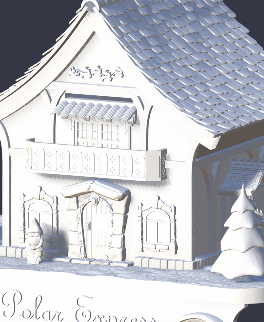 Letter To Santa Mailbox 3d model