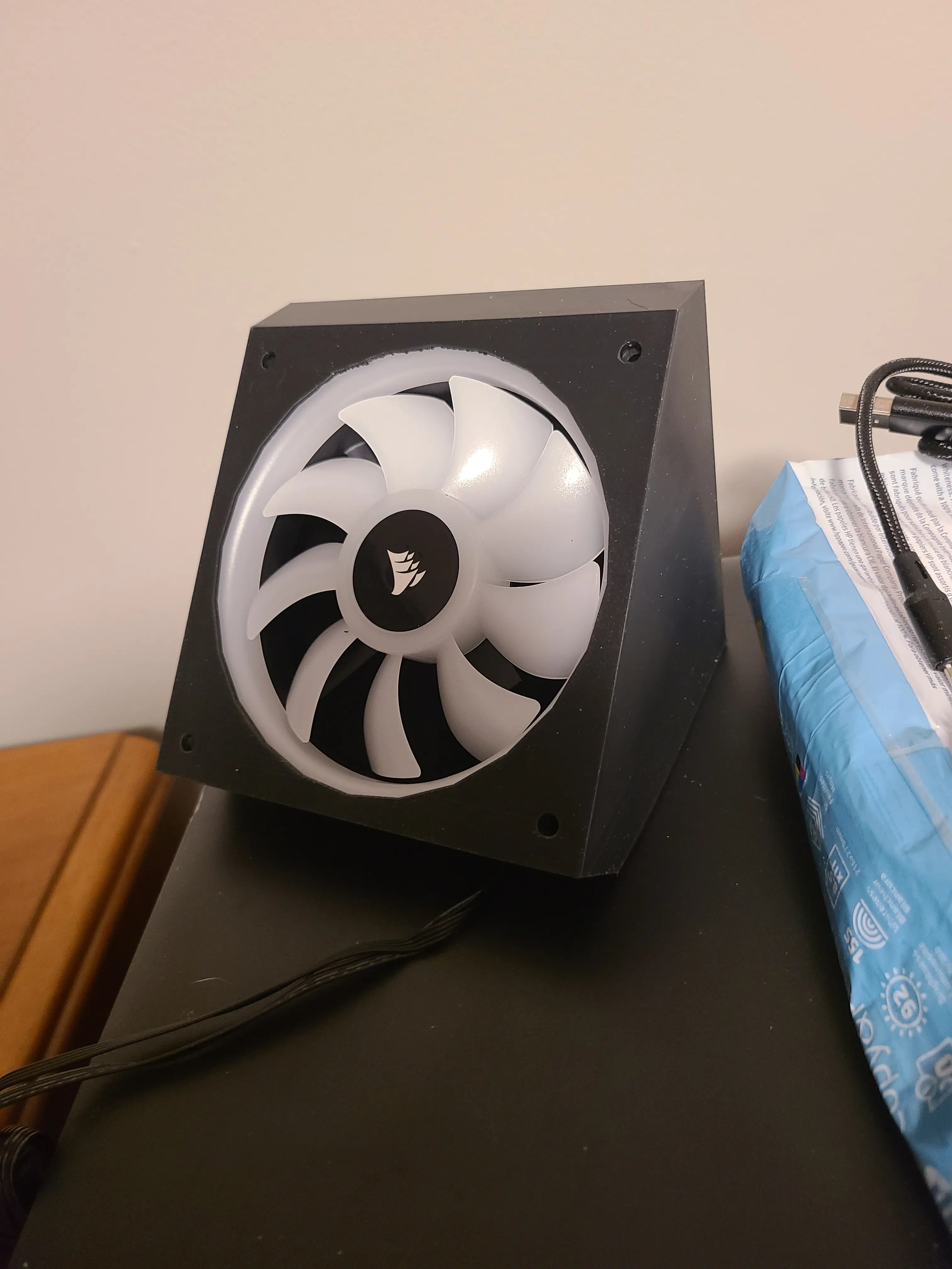 120mm fan 45 degree.stl 3d model