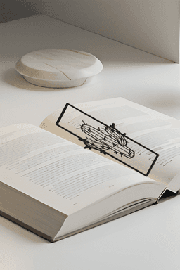 Cactus Bookmark, Creative Bookmark, Gift Idea 3d model