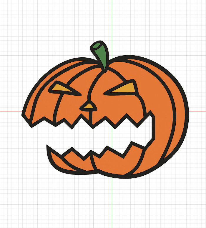 School is hell Treehouse of Horror XXV - Pumpkin sticker  3d model