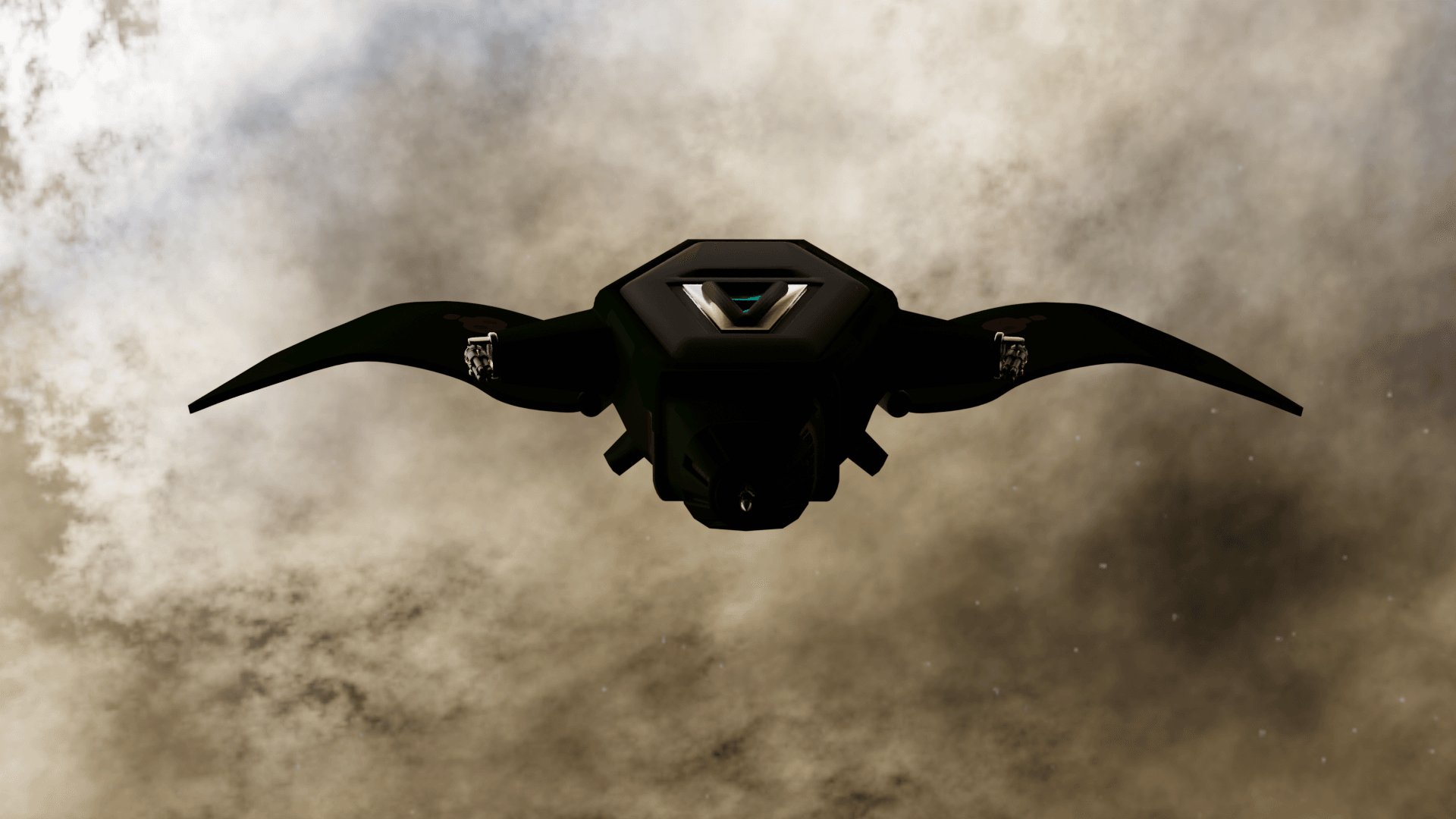 Neural Interface space fighter 3d print 3d model