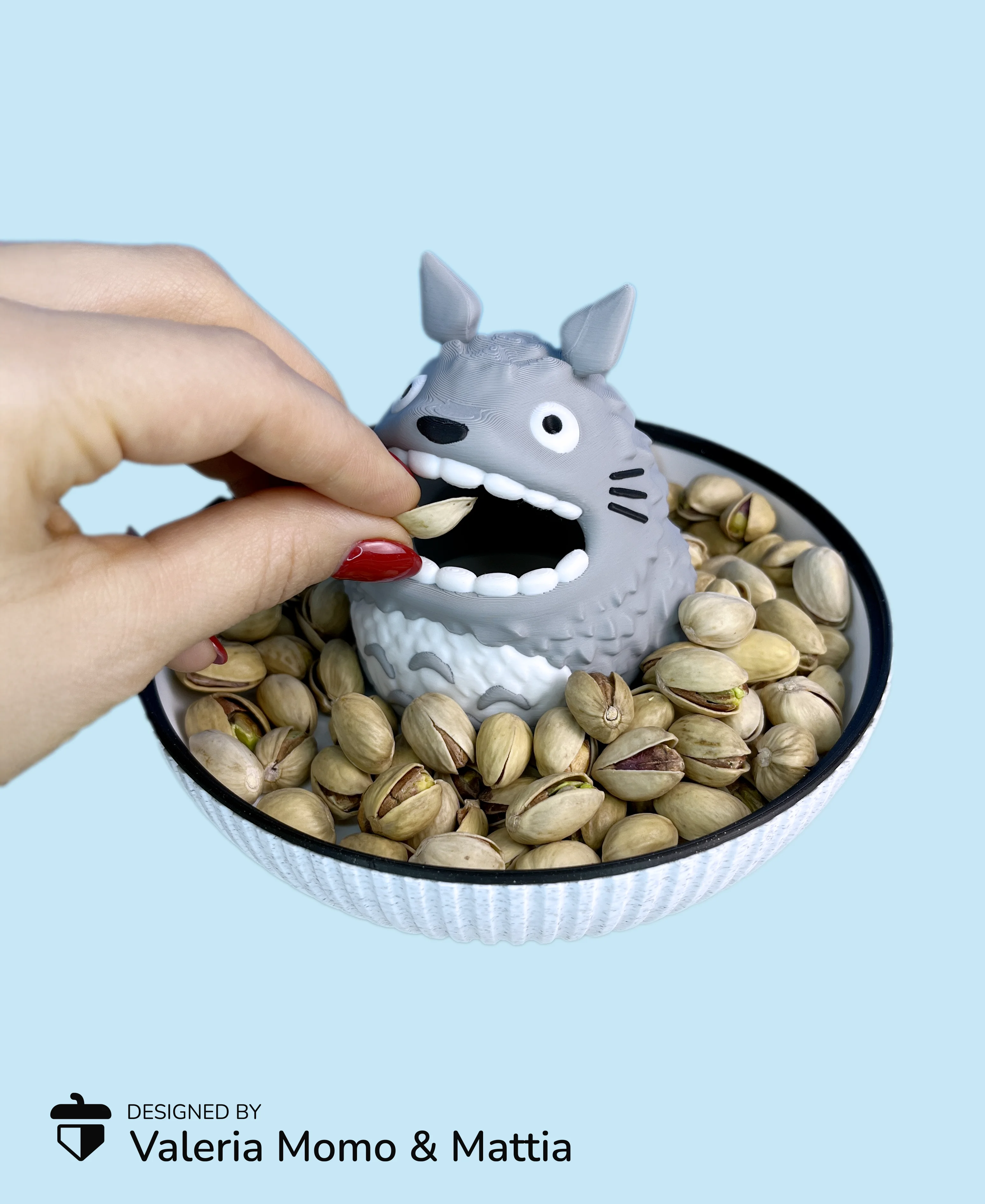 Totoro Snack Bowl, for popcorn, peanuts and pistachios! 3d model