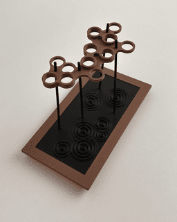 Water Ripple Pen Holder 3d model
