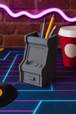 Retro Slot Machine Organizer - Desk Decor 3d model