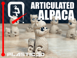 Articulated Alpaca — The Fluffy Cloud 3d model