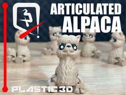 Articulated Alpaca — The Fluffy Cloud 3d model