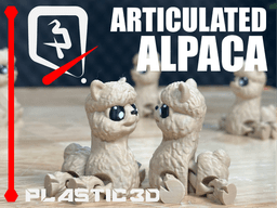 Articulated Alpaca — The Fluffy Cloud 3d model