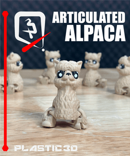 Articulated Alpaca — The Fluffy Cloud 3d model