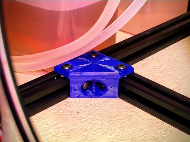90 Deg Elbow for 2020 extrusion 3d model