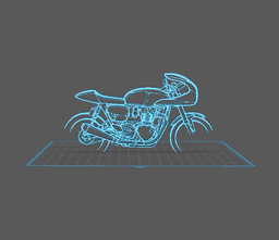 Triumph - Thruxton Wall Art 3d model