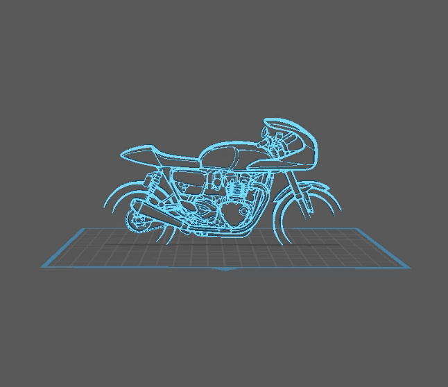 Triumph - Thruxton Wall Art 3d model