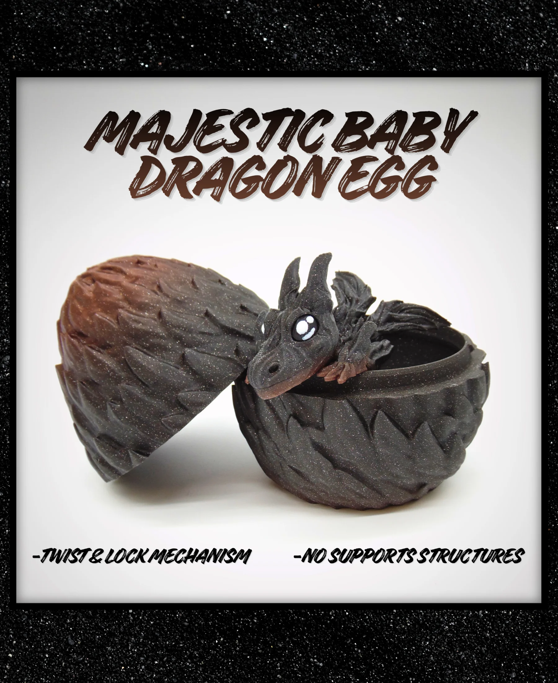 Majestic Baby Dragon Egg 3d model