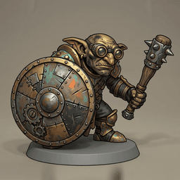 Iris and Orin - Scrapplate Shieldbearer STL - Clockwork Goblin Workshop 3d model