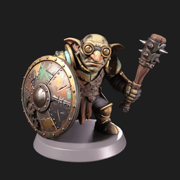 Iris and Orin - Scrapplate Shieldbearer STL - Clockwork Goblin Workshop 3d model